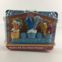 Mega Bloks Noah&#39;s Ark Sea Shore Friends Aquatic Figures First Builders N... - $32.62