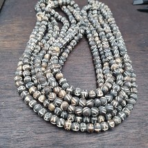 Lot 2 Old Tibetan Carving Yak Bone Necklace Tribal Decorated Beads Stran... - $29.10