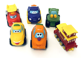 Lot of 4 Tonka Small Plastic Vehicles 1 Perfect Toy Vehicle 1 Tonka Mini Caboose - $21.66