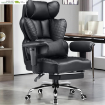 Heavy Duty Office Chair with Foot Rest &amp; Ergonomic Pocket Spring Lumbar ... - $328.37