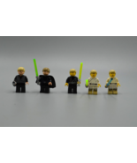 LEGO Star Wars Minifigures Luke Skywalker Lot of 5 Green + Blue Lightsaber - £34.23 GBP
