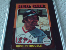 1975   RICO  PETROCELLI   # 356  TOPPS  MINI   SGC  60   RED SOX   BASEB... - $44.99