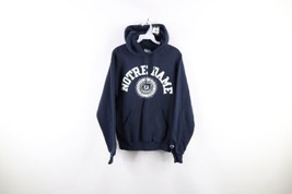 Vtg Champion Mens Small Faded Spell Out Notre Dame University Hoodie Swe... - $49.45