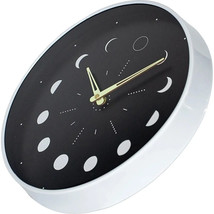 Wall Clock Decorative Luminous Moon Phase Clock Home Dorm Wall Clock - £27.85 GBP
