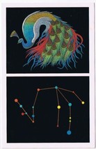 Postcard Star Zodiac Constellations Pavo The Peacock Sagittarius - $3.58