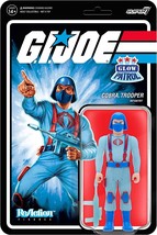 NEW SEALED 2022 Super7 G.I. Joe Cobra Trooper Glow Patrol Reaction Figure - £19.45 GBP