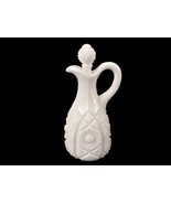 Hand Blown Vintage Milk Glass Cruet, Hobstars/Crosshatch/Starbursts, Pon... - $26.73 CAD