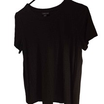 J, Jill T-Shirt Women&#39;s S Black Geometric Short Sleeve Jewel Neck Stretc... - $21.68 CAD