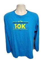2016 NYRR Joe Kleinerman 10K Run for Life Adult Large Blue Long Sleeve TShirt - £11.68 GBP