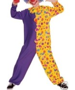 Vintage Clown Costume Adult Size Standard Colorful Polka Dot &amp; Purple Ou... - $26.94 CAD