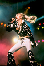 Madonna 1980&#39;s pose belting out hits on stage 18x24 Poster - $23.99