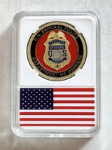 United States Federal Do D Police Challenge Coin With Case - £11.63 GBP