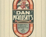 Dan McKlusky&#39;s Restaurant Menu Austin &amp; Houston Texas 1989 - $47.52