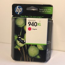 HP HEWLETT PACKARD 940 XL MAGENTA INK NIB NEW IN BOX C4908AN GENUINE FOR... - £7.84 GBP