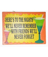 WorldBazzar Hand Carved Wooden HERE is to The Nights We&#39;ll Never Remembe... - £19.41 GBP