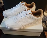 Mens Ben Sherman Campus White Beige Synthetic Casual Lace Up Trainers Si... - $40.19