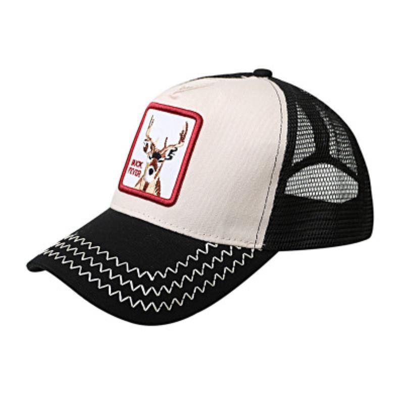 North American Wind Buck Buck Net Hat Street Shade Cap Embroidered Animal Baseba