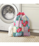 The Pioneer Woman Patchwork Quilt Fabric Laundry Bag - Drawstring 15.75 ... - £13.02 GBP