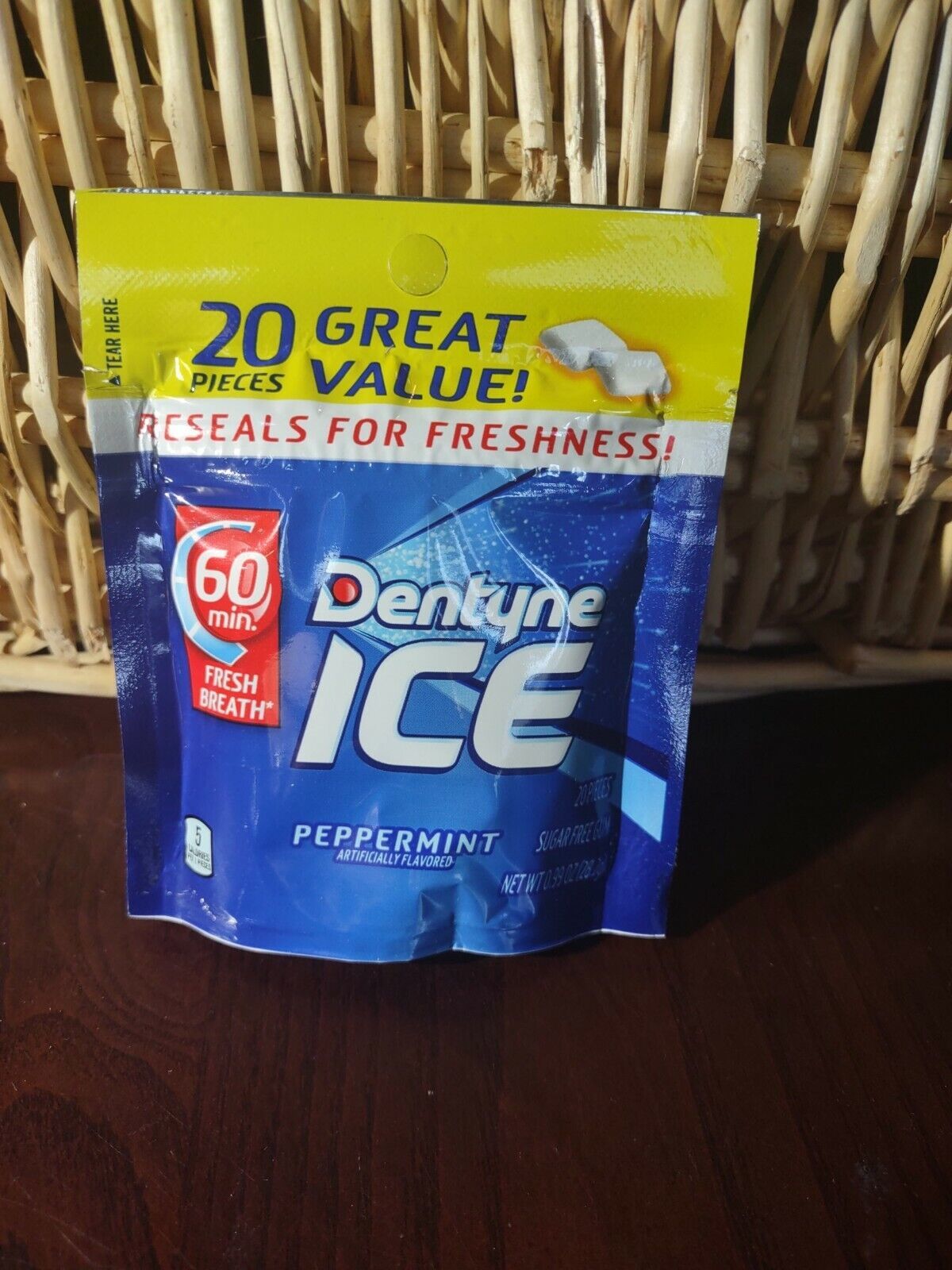 Dentyne Ice Peppermint 3 Packages With 20 Pieces Each Package-SHIPS N 24 HOURS - $14.73