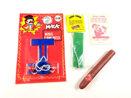 Vintage Magic Tricks Lot 70s NOS Stink Loads Squirt Cigar Cord &amp; T Puzzle Tricks - £6.03 GBP