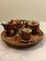 Rare Vintage 10-Piece Wong&#39;s International Trading Co, Mini Owl/Fall Tea Set - £19.78 GBP