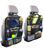 2x Car Back Seat Organiser Tablet Holder Storage Kick Mats Kids Toys Bag... - $329.49 MXN