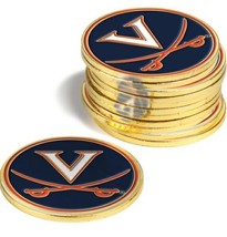 Virginia Cavaliers 12 Pack Golf Ball Markers - £30.37 GBP