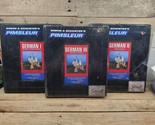 Simon &amp; Schuster&#39;s Pimsleur German 1 2 &amp; 3 I II III Two Are Sealed Great... - $74.20