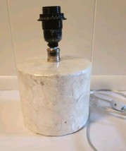 Small Capiz Shell Table Lamp 6&quot; Dia Cylinder  - $24.00