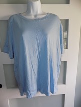 Member&#39;s Mark Isla Blue Essential SS Boyfriend Tee Size XXL Women&#39;s - $174.86 MXN