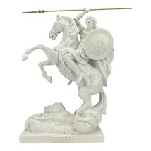 Alexander the Great Macedonian King on Bucephalus Cast Marble Sculpture Statue - £83.00 GBP