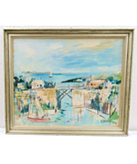Alfred Birdsey Bermuda Signed Oil Painting Town, Bridge, Sailboats Signe... - €1.466,18 EUR