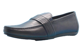 Zanzara Men&#39;s Van Eyck Blue Soft Leather Loafers Shoes Size 12 - £104.33 GBP
