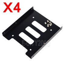 4X 2.5" To 3.5" Hdd Ssd Adapter Hard Drive Caddy Mounting Bracket For Desktop Pc - £13.43 GBP