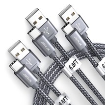 Usb C Cable 3.1A Fast Charging [3-Pack 6.6Ft], Type C Cable Usb-A To Usb... - $19.99