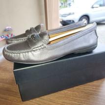 NEW with box Womens Coach Loafers, Gunmetal size 6.5M Silver - £36.28 GBP