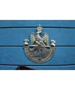 Napoleonic Plate Pressed Brass / Silver Era British Size 1812 Shako Helm... - £35.37 GBP