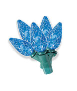 Blue LED C6 String Light Set 60 Lights 18.3ft. Total Length - $11.74