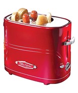 Nostalgia Adjustable 5 Setting Retro Pop Up Hot Dog Toaster, Fits 2 Regu... - £32.04 GBP