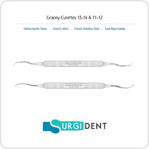 Gracey Curettes 11- 12 &amp; 13-14 Dental Periodontal Hand Instruments *Set Of 2* - £9.49 GBP