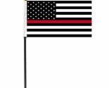RFCO Wholesale Lot of 6 USA Fire Department Red Thin Line Staff 4&#39;&#39;x6&#39;&#39; ... - £7.72 GBP