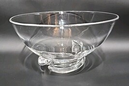 Steuben Glass Spiral Collection 7&quot; Lead Crystal Bowl Signed Vintage Mid-... - $225.23