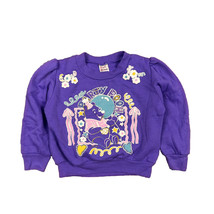 Vtg Disney Winnie the Pooh Party Pooh Puff Print Baby Sweatshirt Size 4T Clean - £22.20 GBP