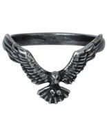 Ravenette Ring Flying Black Raven Blackened Pewter Women&#39;s Alchemy Gothi... - £12.86 GBP