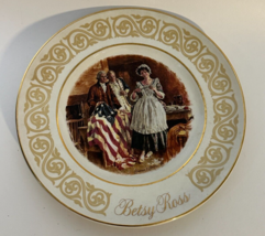 Historical Vintage Betsy Ross Collector Plate 1973 Avon England Patriotic Flag - £3.99 GBP