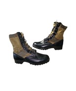 Rothco Black/Green Leather &amp; Canvas Combat Military Jungle Boots Mens Si... - $1,347.85 MXN