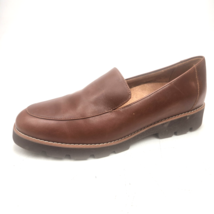 Vionic Kensley Leather Slip On Loafers Brown Nappa Women&#39;s 9 M Comfort Shoe - $39.99