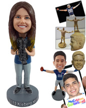 Personalized Bobblehead Cool Videographer ready to start recording with a pro ca - £71.56 GBP