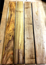 4 Beautiful Pieces Kiln Dried Canarywood 24&quot; Length X 3/4&quot; Thick Wood Lumber D - £39.52 GBP