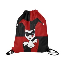 Harley Quinn Drawstring Bag 16.5&quot;(W) x 19.3&quot;(H) - £21.96 GBP